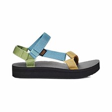 TEVA WOMEN'S MIDFORM UNIVERSAL SANDAL SIZE 9 METALLIC BLUE MULTI