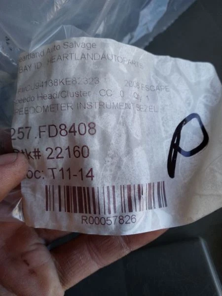 Ford Explorer 2008-2012 velocímetro instrumento moldura OEM 8L84-78044D70 Foto 4 de 4