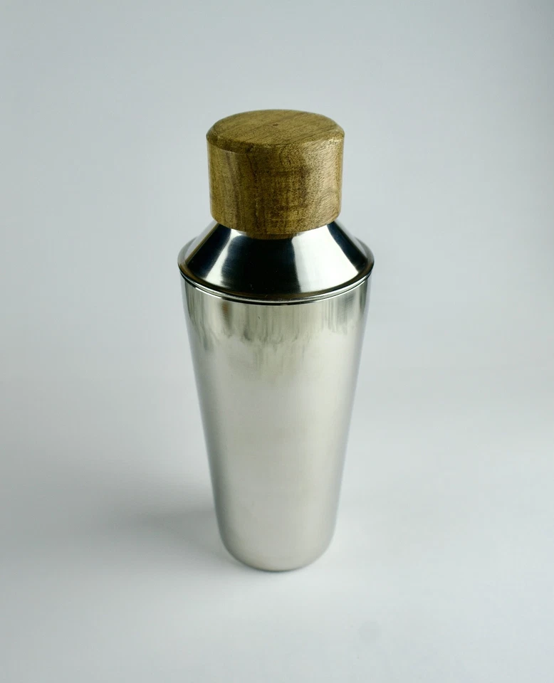 КОКТЕЙЛЬНЫЙ ШЕЙКЕР 25 УНЦИЙ С ДЕРЕВЯННОЙ КРЫШКОЙ  - Изображение 2 из 3