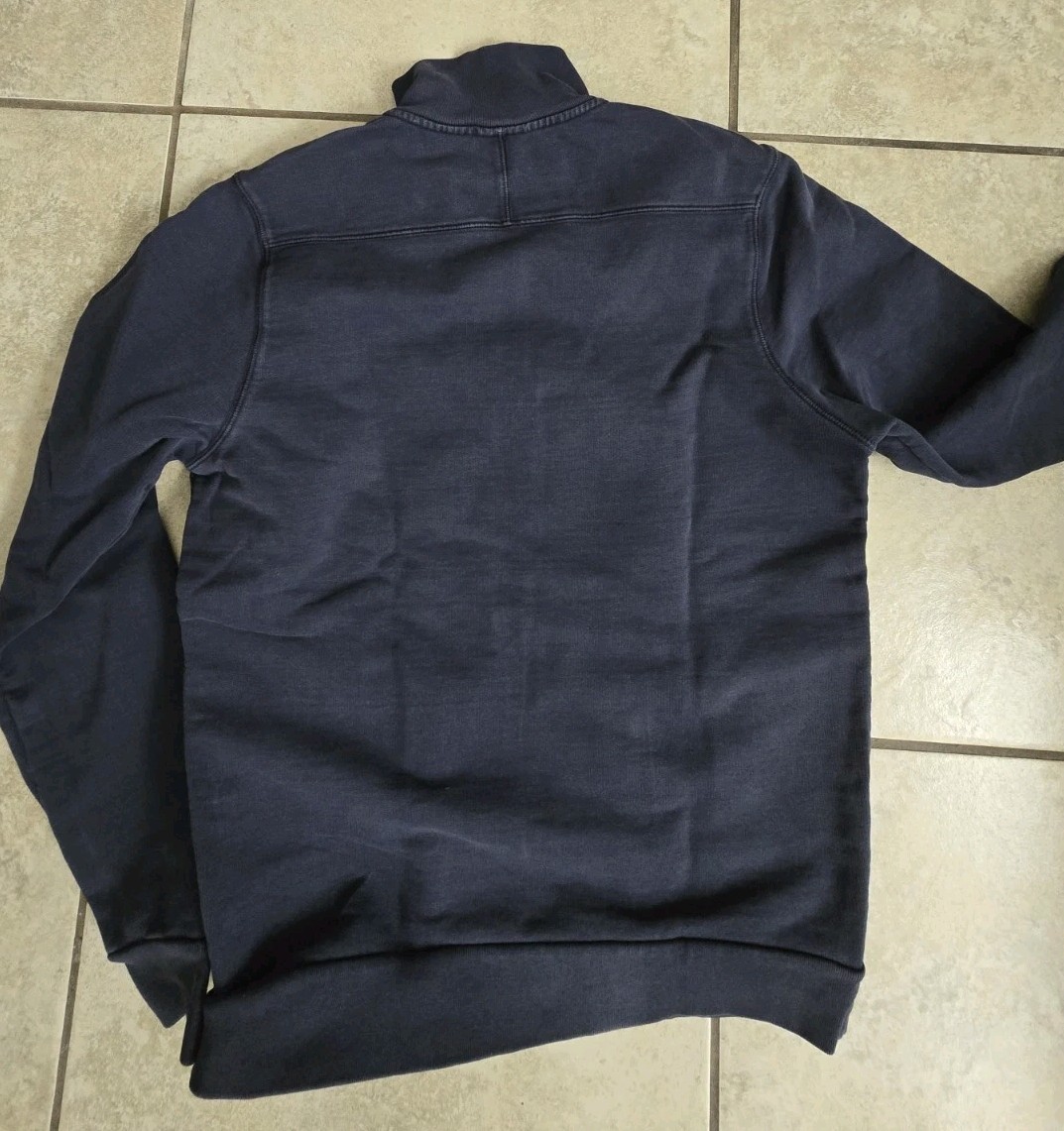 Lacoste Navy Blue Mens Zip Neck Pullover Sweatshirt  Vintage Wash thumbnail 15