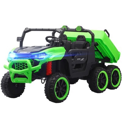 12V/24V Kids Ride on Toy Electric Powered Wheels Car Toddler Dump Bed Truck Gift