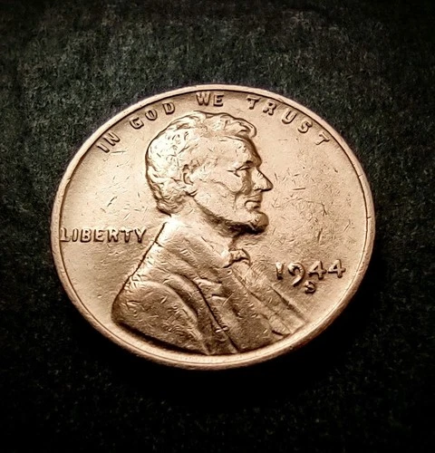 1944-S  Lincoln Wheat Cent Penny Coin  VINTAGE RARE   Good Condition  FREE SHIP