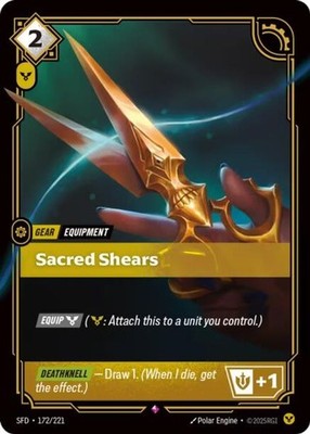 Riftbound Sacred Shears (172/302) Spiritforged NM FOIL