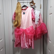 Worn Once Disguise Brand Nintendo Princess Peach Costume Size XXL 22-24 