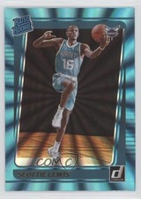 2021-22 Panini Donruss Rated Rookie Holo Teal Laser Scottie Lewis #246 2v5