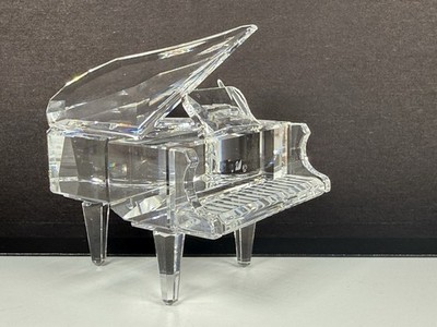 Swarovski crystal grand piano retired marked/no stool | eBay