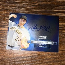 2012 Bowman Sterling Topps Gerrit Cole Autograph Prospect Pirates BSAP-GCO