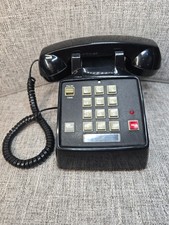 Radio Shack Black Push Button Desk Phone With Hold, Redial, Pulse/Tone...