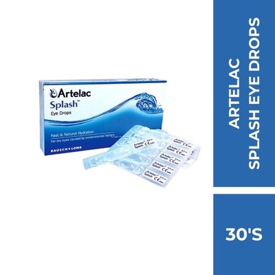 1x BAUSCH & LOMB ARTELAC Splash Fast & Natural Hydration Eye Drops 30's x 0.5ml