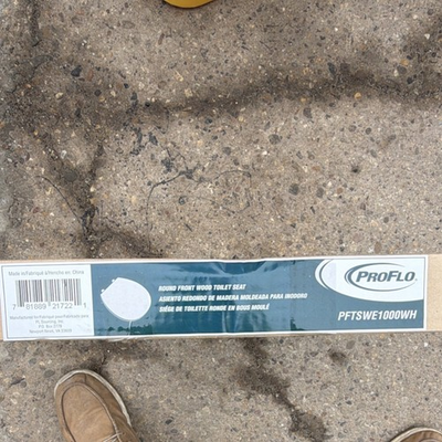 #ad PROFLO PFTSWE1000WH Round Wood Toilet Seat Bathroom Model amp; MPN PFTSWE1000WH $22.03