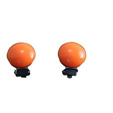 Ohrclips Rund orange klein