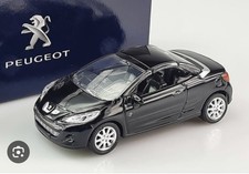 Norev 3 Zoll 1/64. Peugeot 207 CC Roland Garros metallic  black . Neu Mit Box