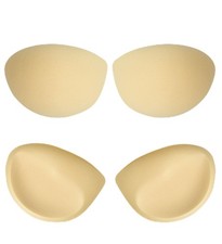 Waterproof Push Up Bra Pads Inserts - 2 Pairs Super Thick  Removable, Breast...