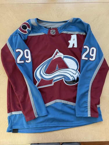 Adidas Authentic Colorado Avalanche Nathan MacKinnon NHL Hockey Jersey