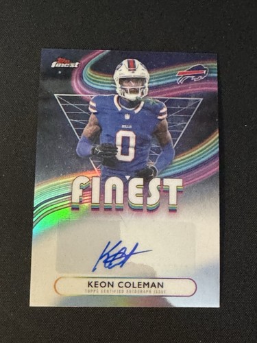 2025 Topps Finest Keon Coleman Auto Autograph Refractor #FA-KC Bills