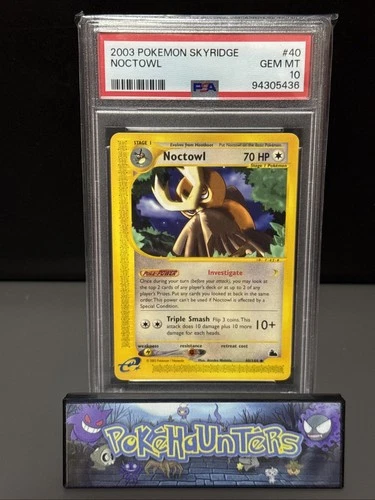 Pokemon Card Noctowl 40/144 Skyridge Set Non Holo PSA 10 GEM MINT