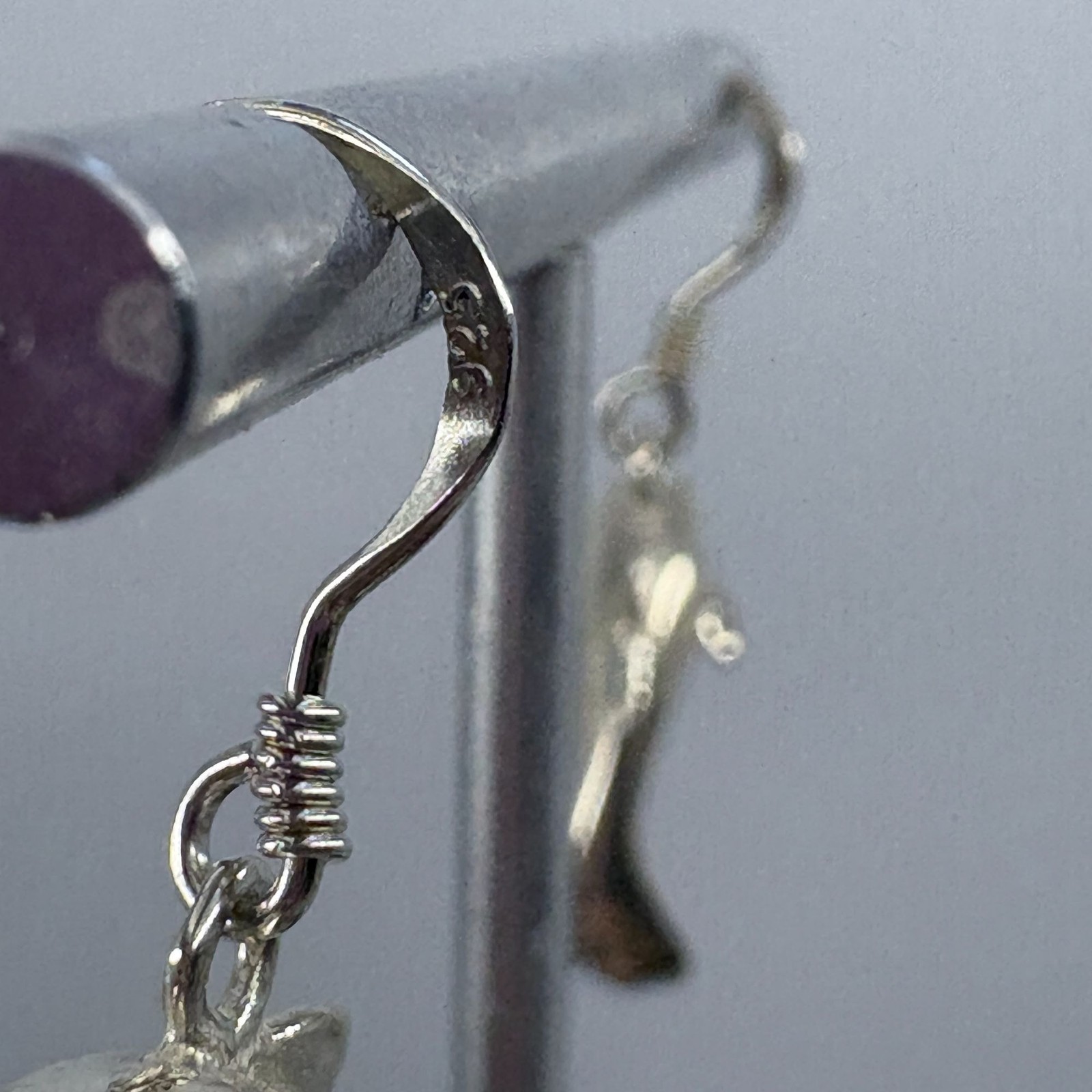 Dolphin Three Dimensional Dangle Earrings Sterlin… - image 5