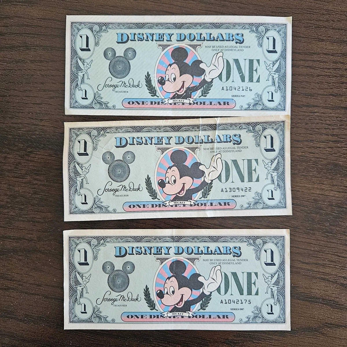 Disney Dollars 1987 for sale | eBay