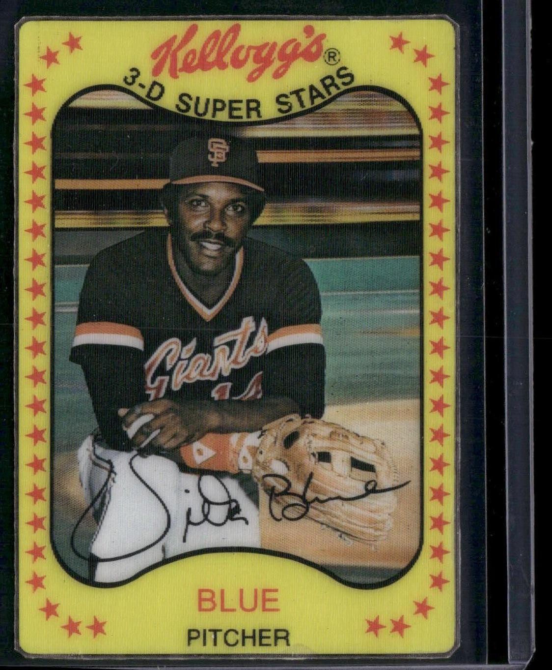 Vida Blue #23 Baseball Cards 1981 Kellogg's trading card — raw and PSA graded price guide