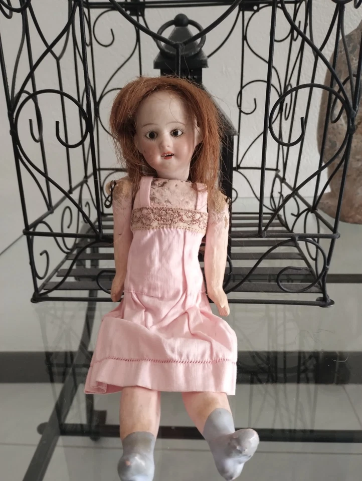 Bambola epoca metà 800 viso in biscuit corpo in composito - Immagine 4 di 4