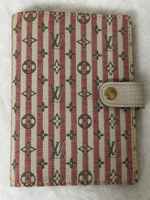  Authentic Louis Vuitton Monogram Mini Run Agenda PM notebook cover organizer