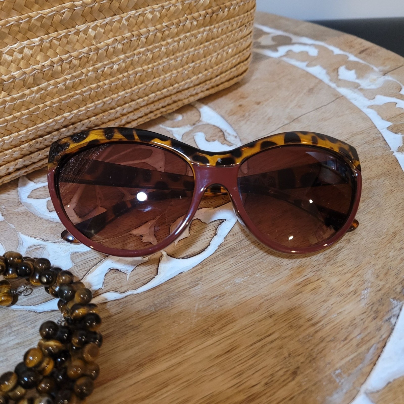 Tortoise Shell Reader Sunglasses Sunlily G250 Bro… - image 2