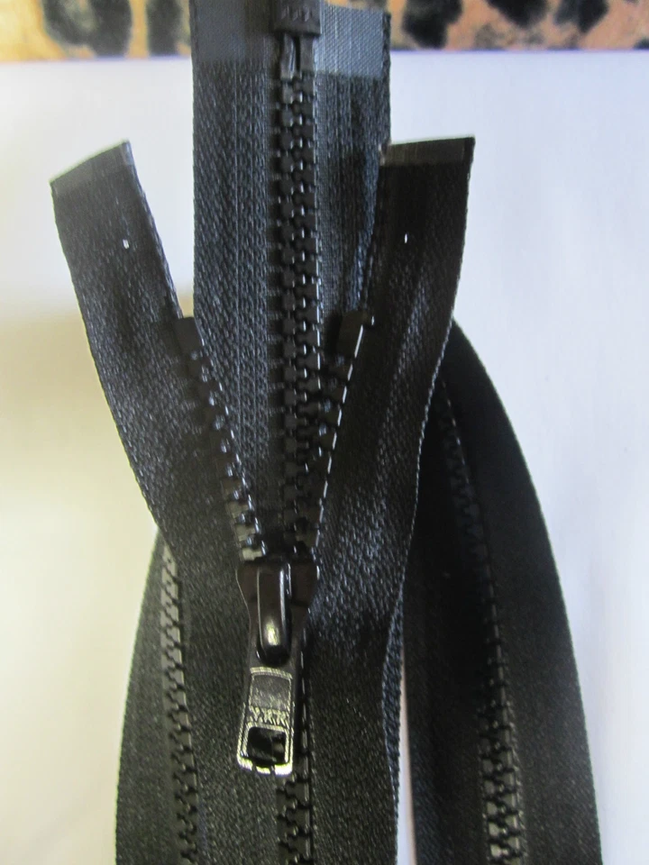 1 Stück Teilbaren Vislon Reißverschluss Schwarz 80 cm von YKK (KS YKK80