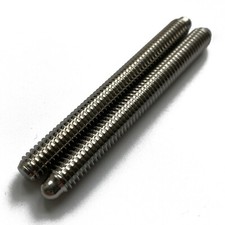2PCS 5/16-18 Stainless Steel Pool Cue Joint Pin - Bullet Nose Full Thread Type