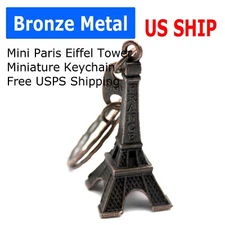 Metal Paris Retro Mini Eiffel Tower Model Keychain Key Ring Keyfob Love Gift