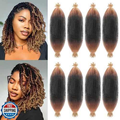 Springy Afro Twist Haar 8 Packungen Marley Twist Flechthaar 10 Zoll Pre-Fluffe