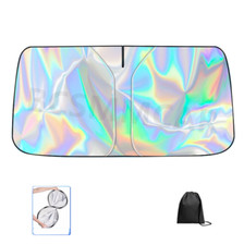 Parabrisas Coche Ventana Delantera Parasol Cubierta Visera Bloque UV 145x80cm