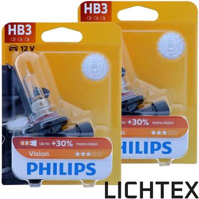 HB3 PHILIPS Vision - Mehr Licht - 9005PRB1 Scheinwerfer Lampe DUO-Pack NEW