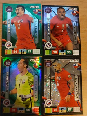 Road To Russia 2018 Foil Set inkl. Alexis Sanchez, Arturo Vidal plus 2 weitere 
