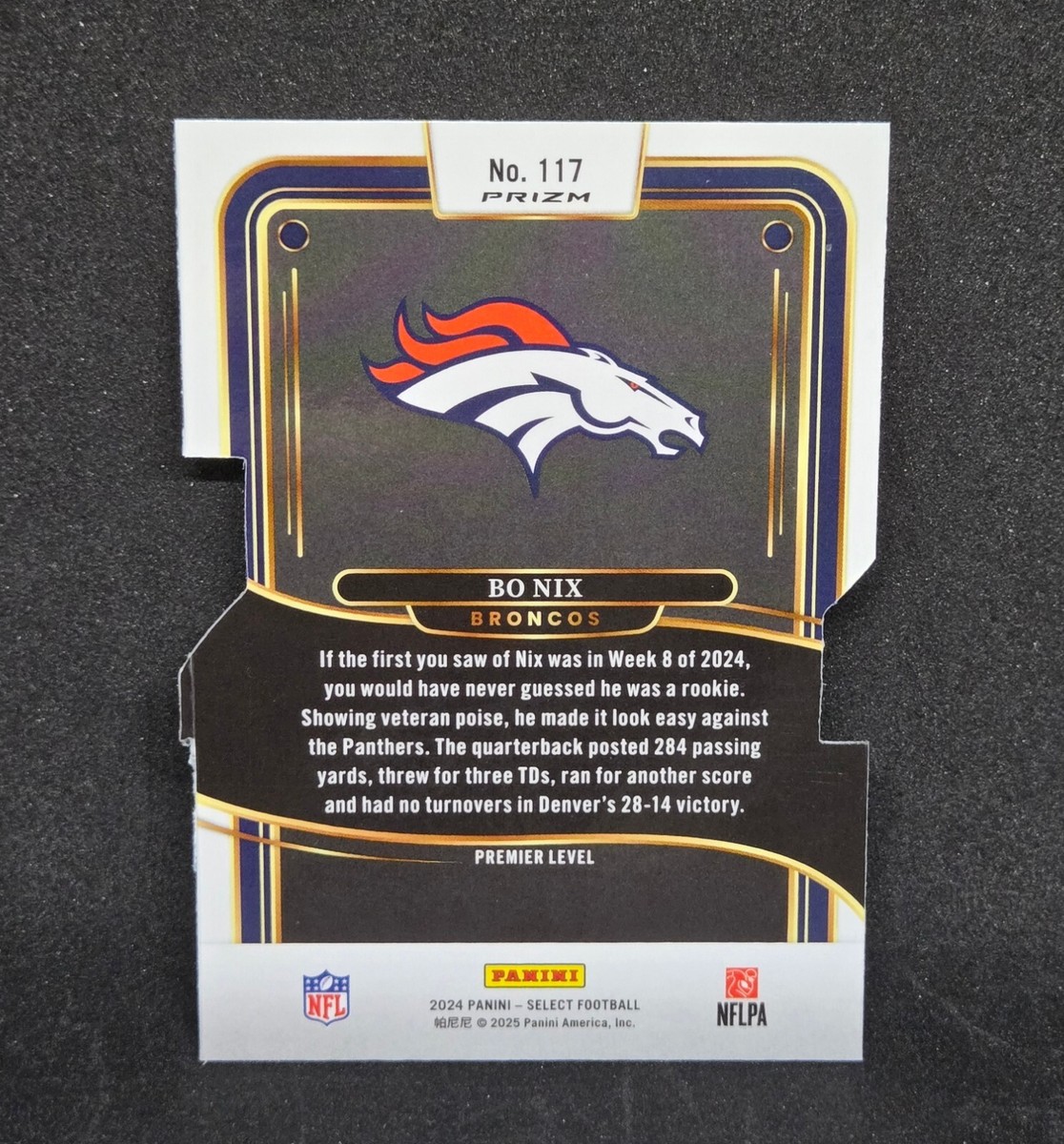 nicknicknick★iiyamaXUB2493HS-B4 24インチ 2024 Panini Select BO NIX (RC) Silver Prizm Die Cut PREMIER