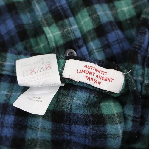 Vtg Pendleton Wool Lamont Board Shirt Mens Small Blue Green Shrunk Scraps Fabric - Picture 8 of 8