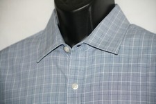 Michael Kors 17.5 34/35 long sleeve cotton dress plaid shirt