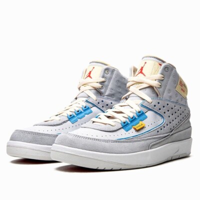 Jordan 2 Retro SP Union Grey Fog Blue Sz 4-10.5 - DN3802 001 | eBay