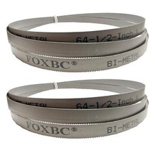 2 hojas de sierra de cinta de metal 24 TPI 64-1/2" x 1/2" x 0,02" para carga portuaria