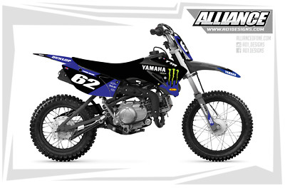 2008-2023 TTR 110 GRAPHICS YAMAHA TTR110 MONSTER ENERGY FACTORY DECALS ...