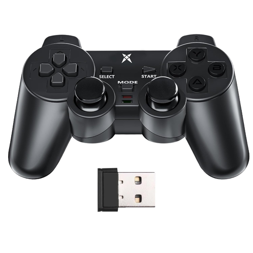 Wireless PC Gaming Controller, Dual-Vibration Steam Joystick Gamepad Computer Ga