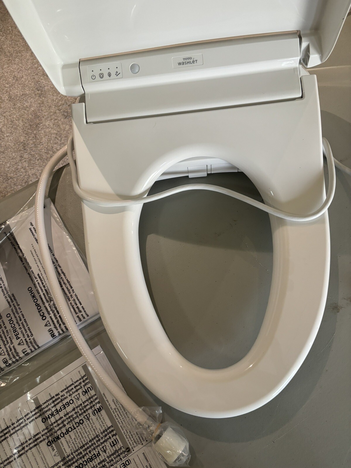 Toto WASHLET K300 Electronic Bidet Toilet Seat Cotton White SW3036R01 eBay
