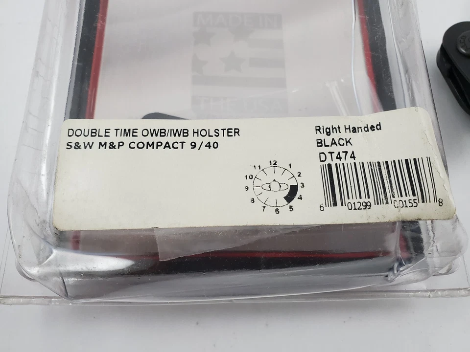 Funda Galco Double Time OWB IWB S&W M&P 2.0 Compacta 9/40 Cinturón Lazo Derecha - DT474 Foto 2 de 4