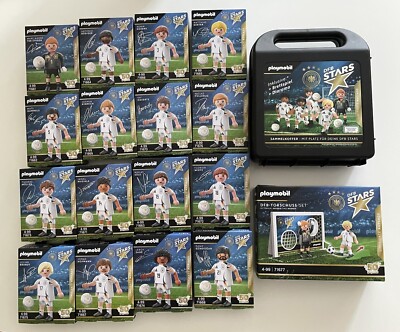Playmobil Edeka DFB Stars 2024 Komplettset 16 Spieler Torwand Koffer - NEU & OVP