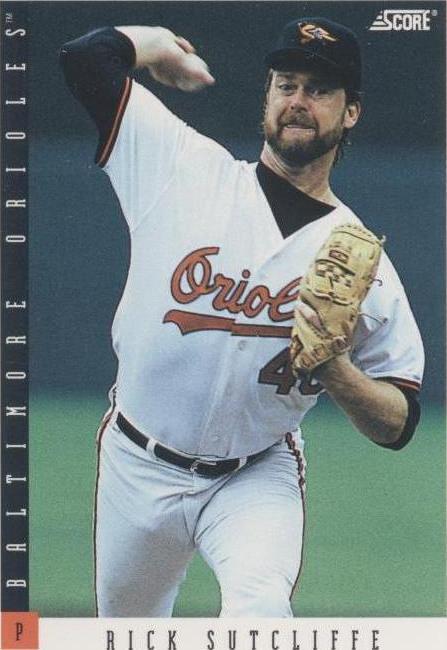1993 Score - Rick Sutcliffe #563 - 1 of 1