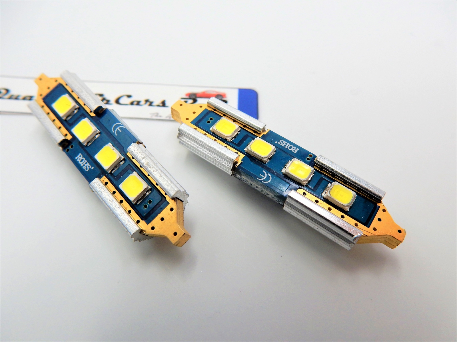 Lampade Siluro LED 36 Mm C5w Luci Auto 6500k Bianco Ghiaccio CANBUS Smd New - Miniatura 8