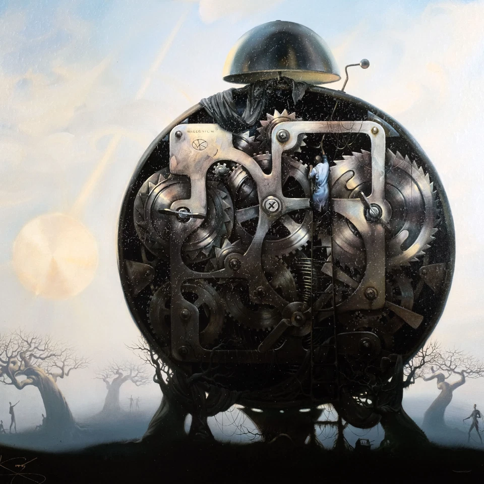 Vladimir Kush "Millennium Watchman" 2010 grande firmado enmarcado Giclée L.E. 42/1000 Foto 3 de 4