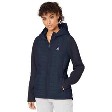 Reebok Quilted Knit Blue Jacket Coat Women’s Size Medium 