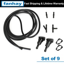 9x Windshield Washer Wiper Fluid Spray Nozzle For Dodge Chrysler Jeep Dodge Ram