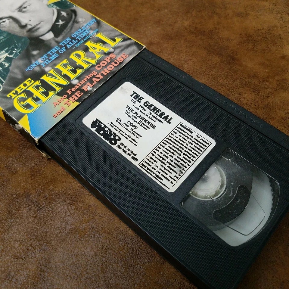 Buster Keaton The General, Cops, and The Playhouse (VHS 1995 Kino Video) - Image 3 of 3