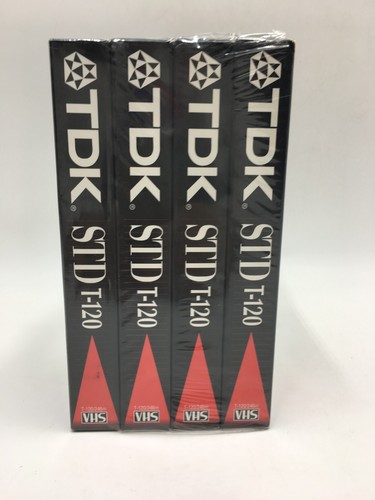 TDK Sound & Color STD T-120 Sealed Blank VHS/VCR Cassettes 4 Pack (2-6 Hour) - Picture 2 of 7